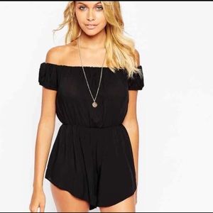 Cute, Sexy ASOS Black Off Shoulder Beach Romper